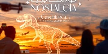 Spectacle lumineux: Le monde préhistorique raconté par les drones à Casablanca