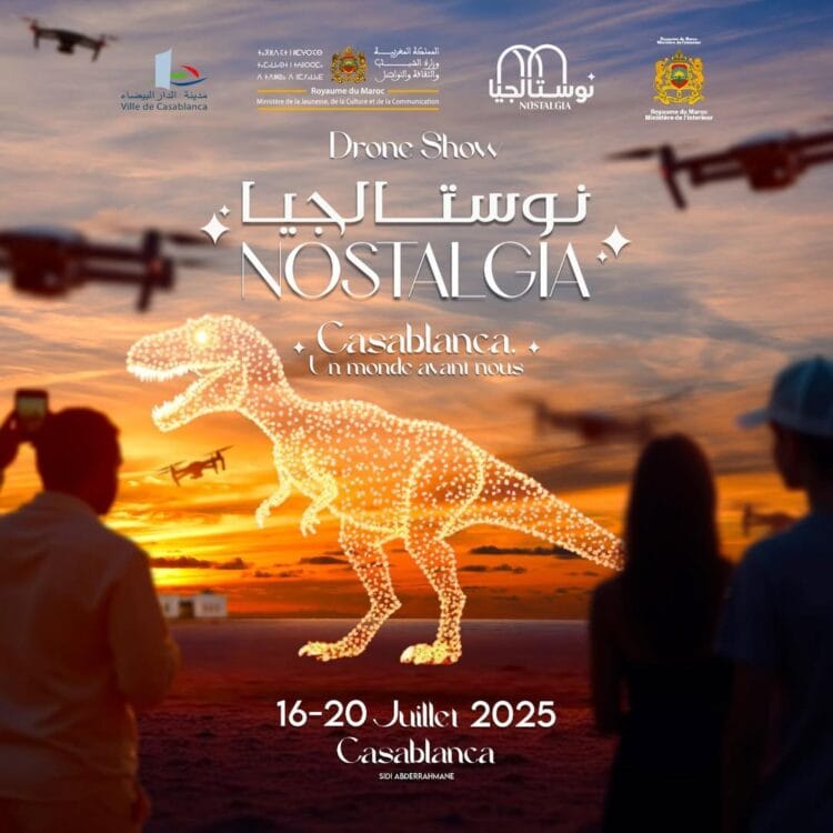 Spectacle lumineux: Le monde préhistorique raconté par les drones à Casablanca