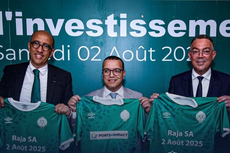Ports4Impact entre dans le capital de Raja Club Athletic S.A