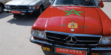 Rallye Marche verte: Des voitures classiques en route de Tanger vers Laâyoune