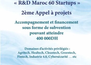 «R&D Maroc 60 startups»: lancement du 2e appel à projets