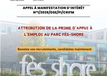 Fès Shore: lancement d&rsquo;un AMI pour l’attribution de la prime d’appui à l’emploi