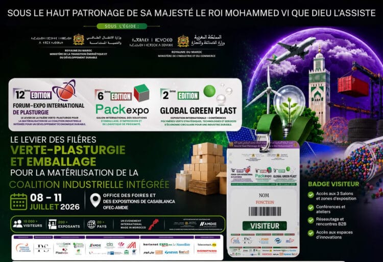 Salon de la plasturgie, du 8 au 11 juillet 2026 à Casablanca